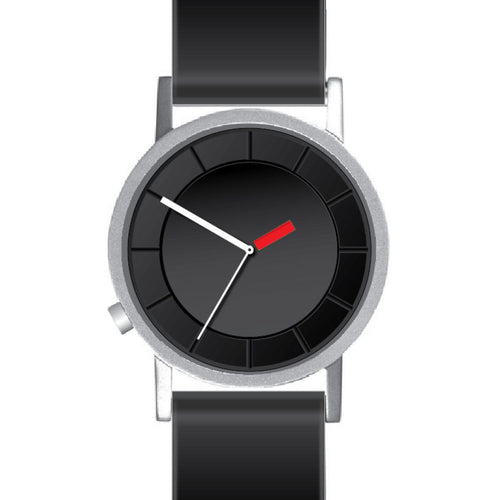 CT02-15(38mm) Matt Silver Case & Rubber Band