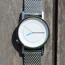 CT02-07(38mm) All Polished Silver Case & Mesh Band