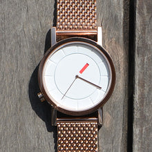 CT02-09(38mm) 全拋光玫瑰金錶殼 &amp; 網帶