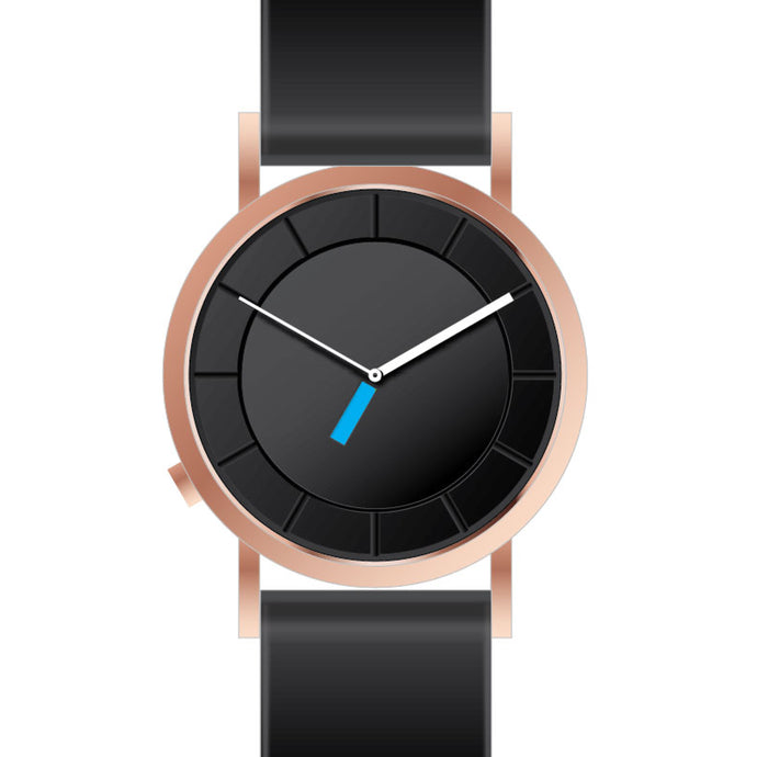 CT02-13(38mm) Matt Rose Gold Case & Rubber Band