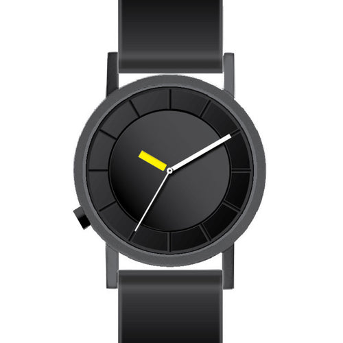 CT02-14(38mm) Matt Black Case & Rubber Band