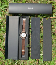 CT02-01(38mm) Polished Silver Case with White Genuine Italy Leather